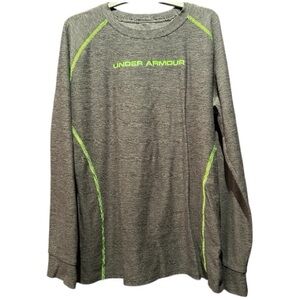 Under Armour size xl (18-20) fitted grey athletic shirt